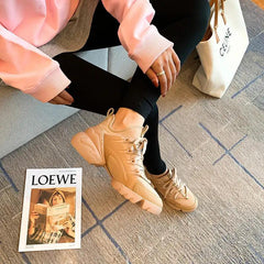 Chunky Sole Versatile Fashion Sneakers - Trendy Mix