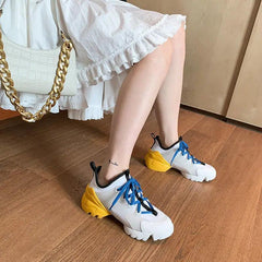 Chunky Sole Versatile Fashion Sneakers - Trendy Mix