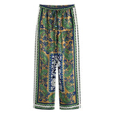 Urban Chic Polyester Fiber Trousers - Trendy Mix