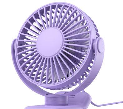 Compact USB Electric Desk Fan for Office and Dorm Use with Cable - Trendy Mix