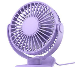 Compact USB Electric Desk Fan for Office and Dorm Use with Cable - Trendy Mix