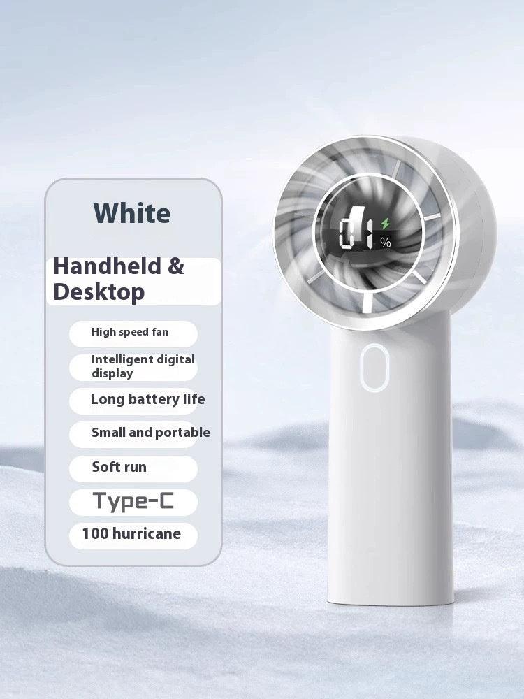 Portable USB Rechargeable Handheld Fan with Long-lasting Battery - Trendy Mix