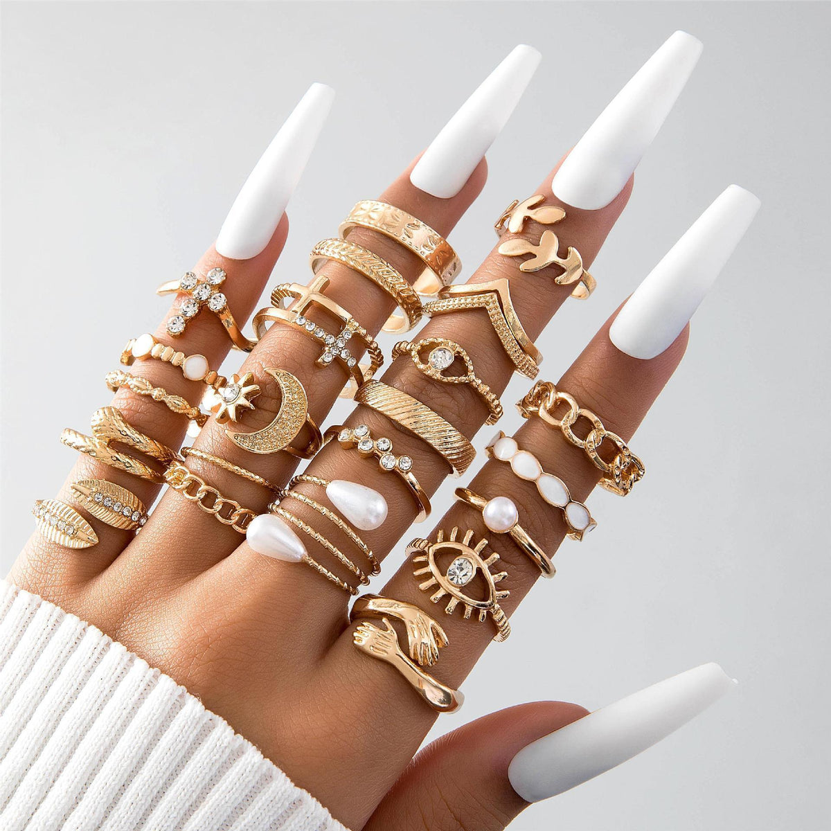 Design Butterfly Ring Opening More Than Knuckle Ring Suit - Trendy Mix