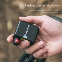 Mini Electric Tire Pump Portable High Pressure American French Valve Road Mountain Bike Riding Air - Trendy Mix