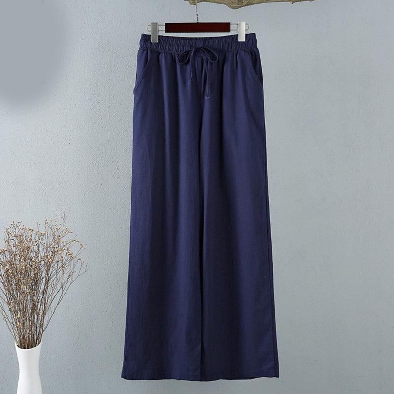 Women's Thin Cotton And Linen Wide-leg Pants - Trendy Mix