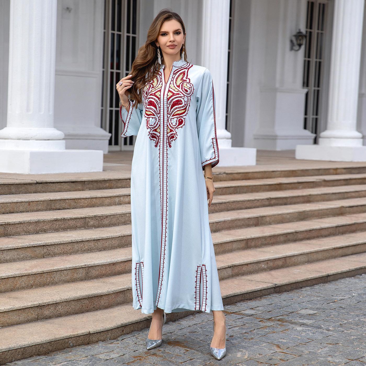 Middle Eastern Embroidered outfits with Custom Colors - Trendy Mix