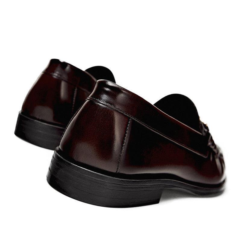 Comfortable Cow Leather Slip-On Shoes - Trendy Mix