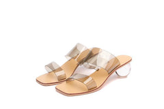 Transparent Thick Super High Heel Slippers - Trendy Mix