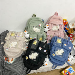 Stylish Large-Capacity Harajuku Backpack for Students in Middle and High School - Trendy Mix