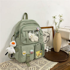 Stylish Large-Capacity Harajuku Backpack for Students in Middle and High School - Trendy Mix