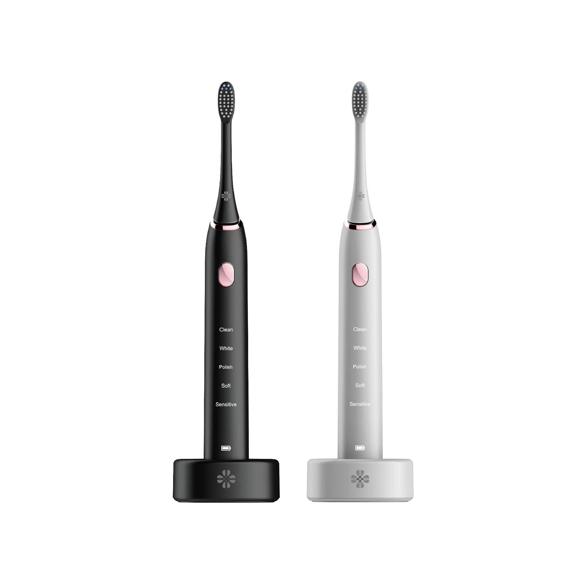 Black Waterproof Electric Toothbrush with 5-Position Nursing Mode - Trendy Mix