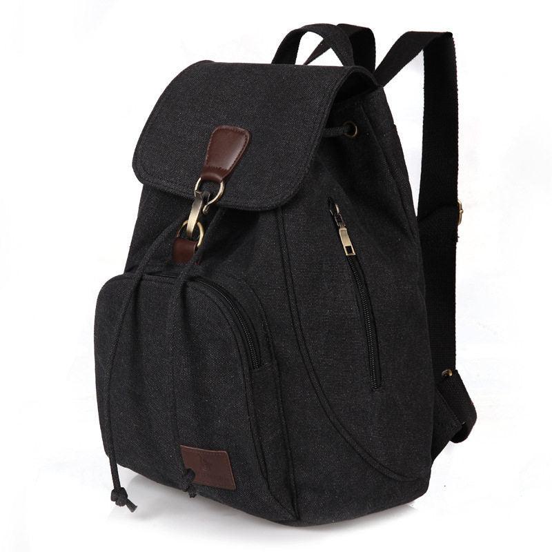 Vintage Women's Canvas School Backpack for Students - Trendy Mix