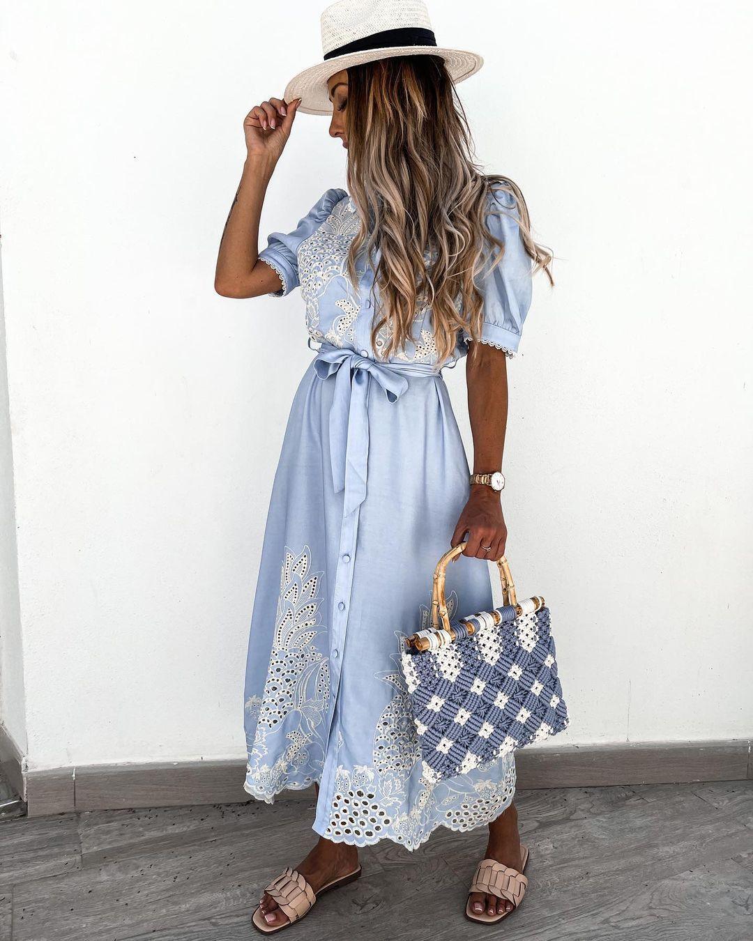 Summer New Short-Sleeved Dress - Trendy Mix