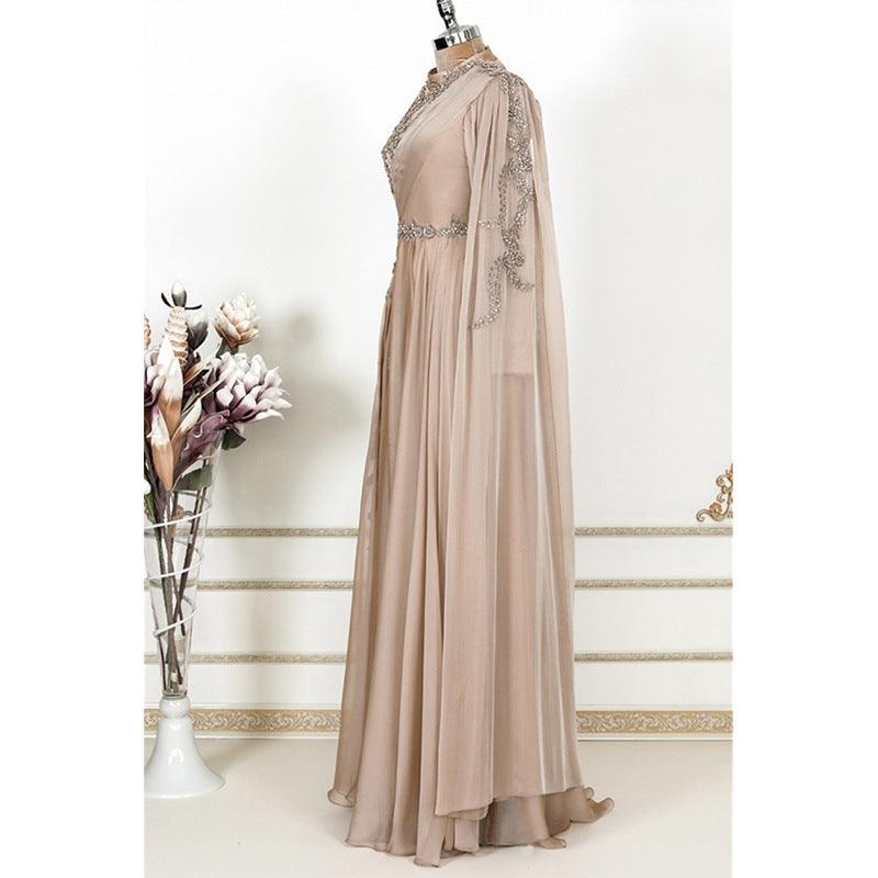 Champagne Elegance Golden Rose Muslim Evening- Parties - Trendy Mix