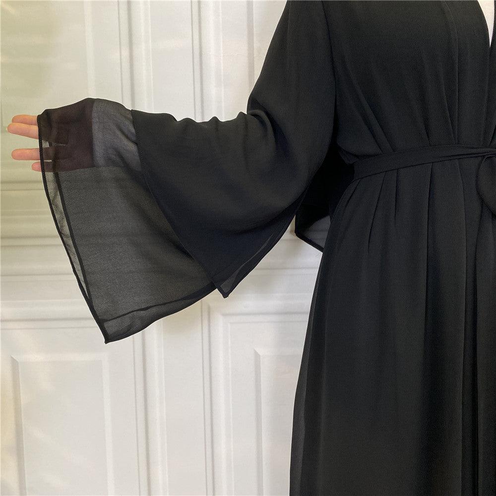 Chic Chiffon Cardigan Robe for Modest Fashion - Trendy Mix