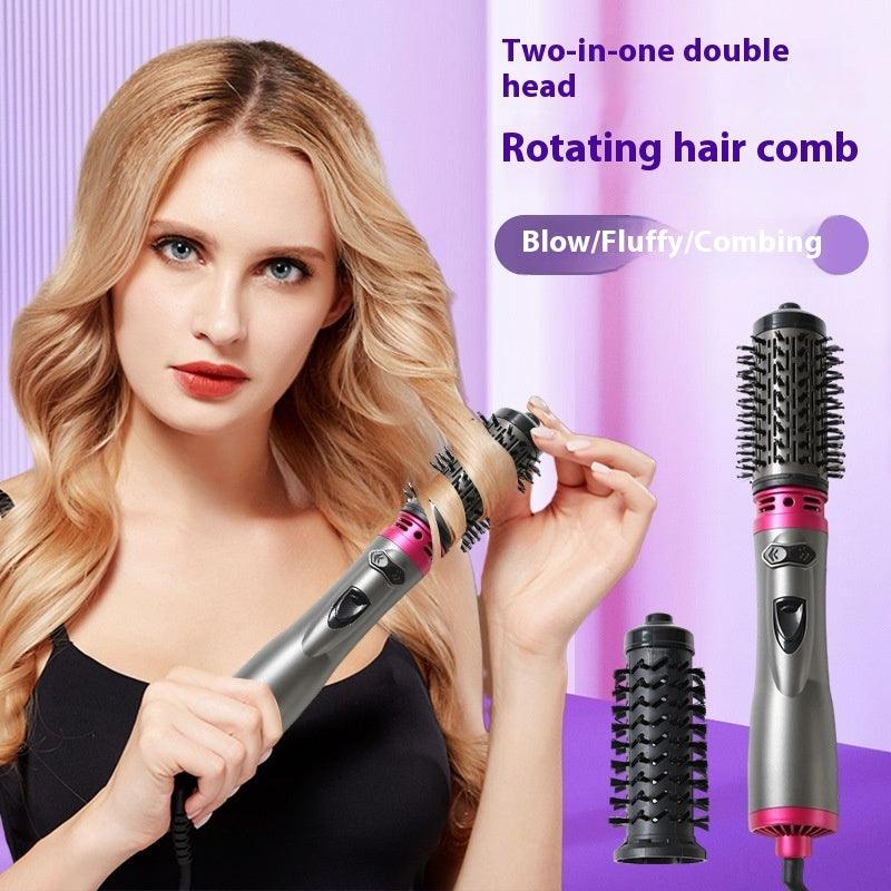 Electric Rotating Hair Curling Comb Two-in-one Constant Temperature - Trendy Mix