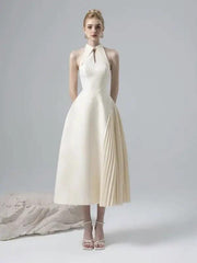 2024 Asymmetrical Pleated A-Line Dress for Effortless Elegance - Trendy Mix