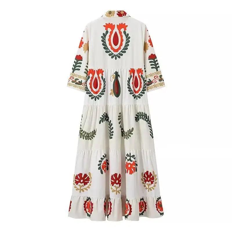 2024 Boho Summer Bliss Maxi Dress for Effortless Summer Style - Trendy Mix