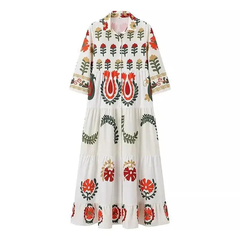 2024 Boho Summer Bliss Maxi Dress for Effortless Summer Style - Trendy Mix