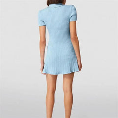 2024 Polo Knit Dress - Trendy Mix