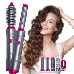 Five In One Multi-headed Hot Air Comb Combination Automatic Curling Iron Set - Trendy Mix