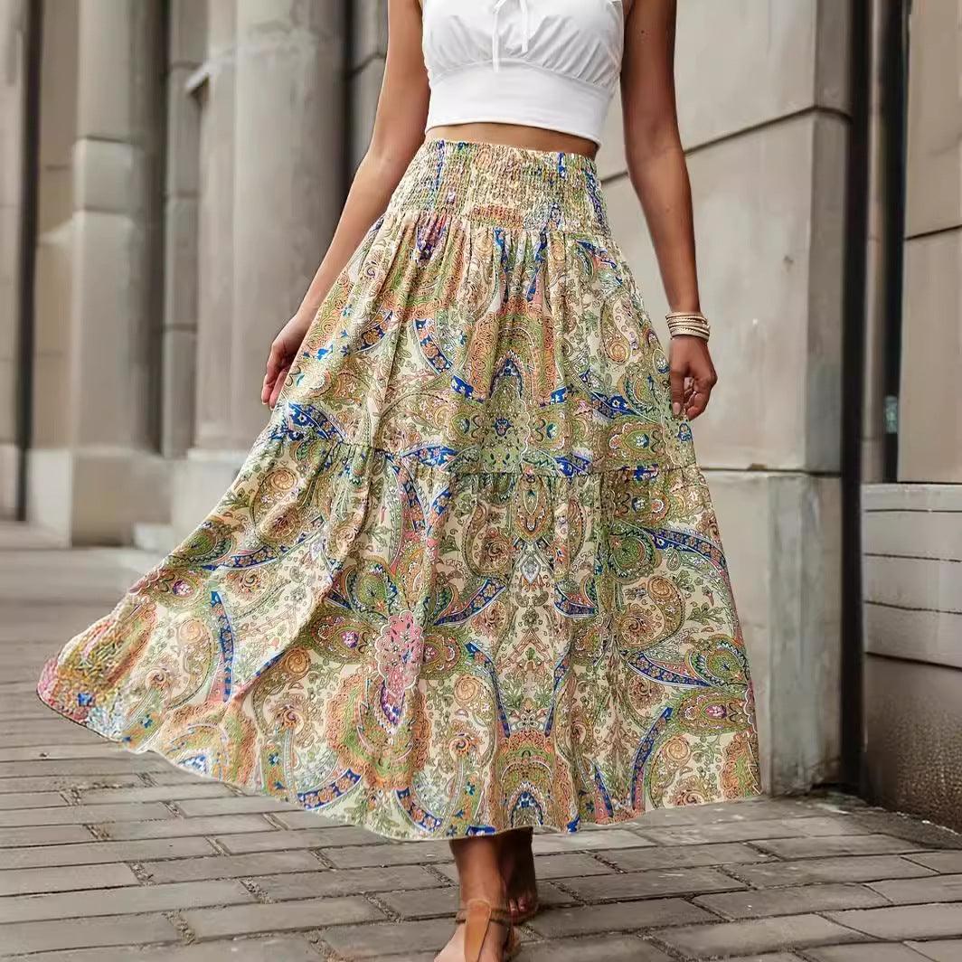 Summer Women's Comfort And Casual Beach Print Skirt - Trendy Mix