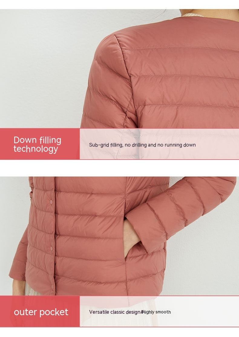 90 Velvet Female Liner Lightweight Down Jacket Female