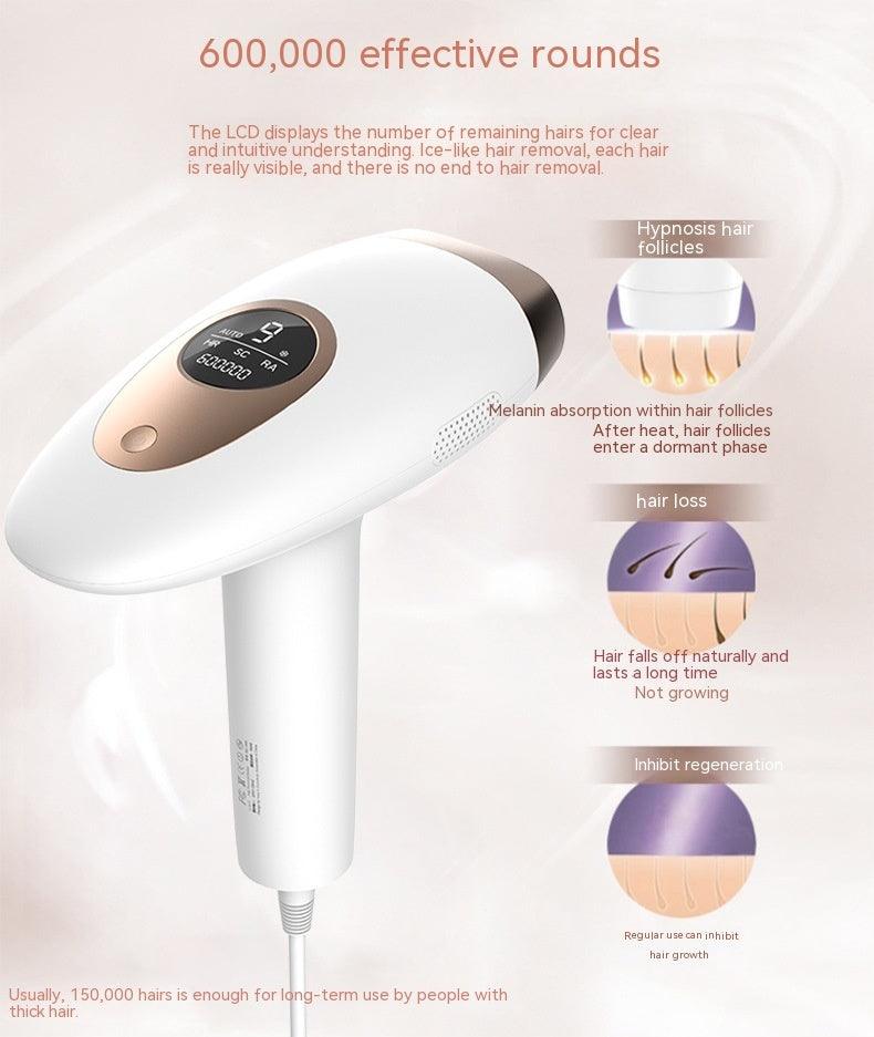 Photon Laser Hair Removal Device for Home Use - Painless Unisex Solution for Arm and Underarm Hair Removal - Trendy Mix