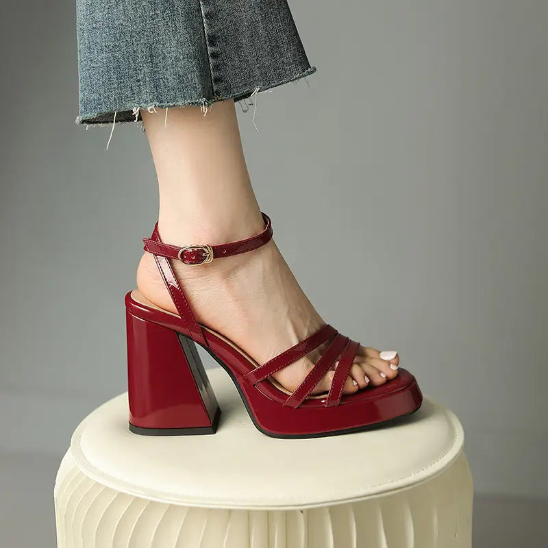 European And American Style Roman High Heels Fashion Women’s Shoes