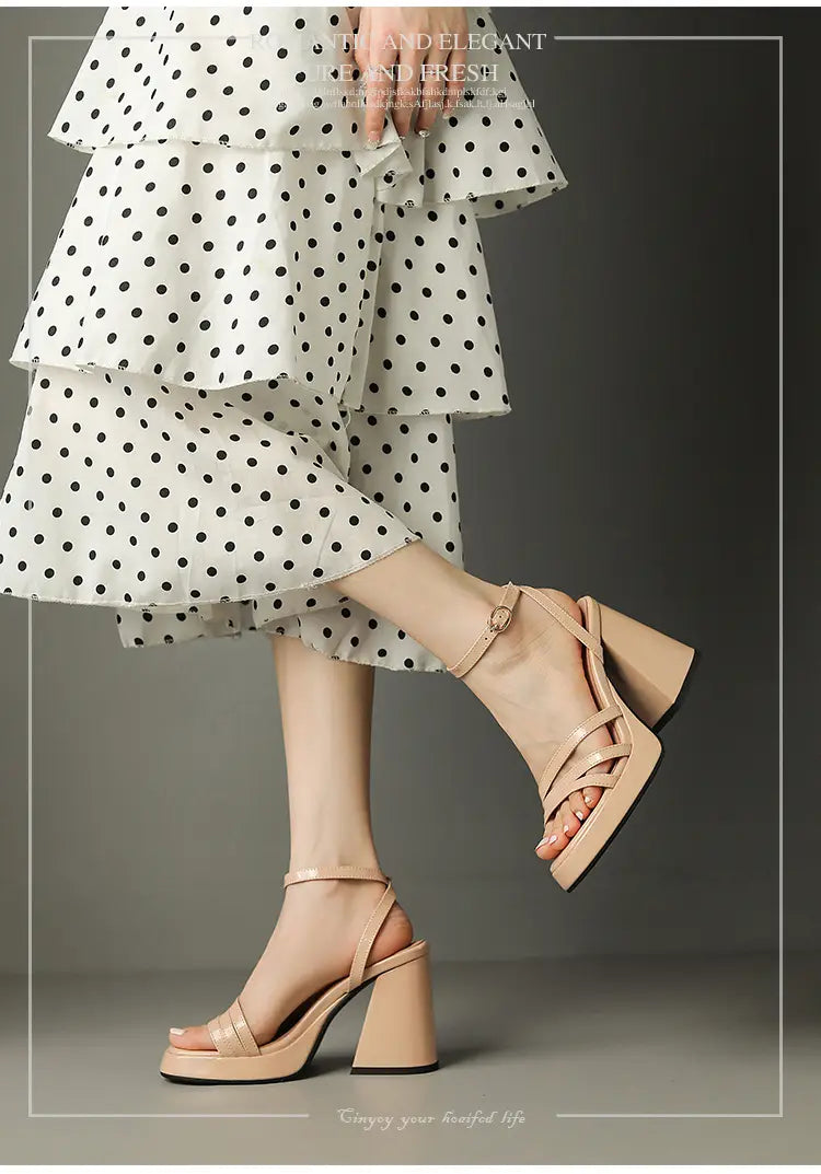 European And American Style Roman High Heels Fashion Women’s Shoes