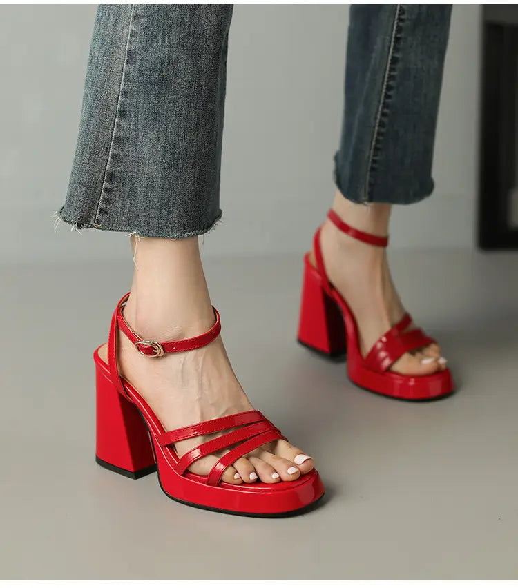 European And American Style Roman High Heels Fashion Women’s Shoes