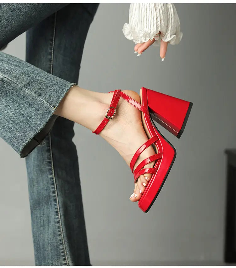 European And American Style Roman High Heels Fashion Women’s Shoes