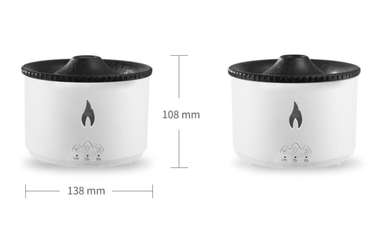 New Creative Ultrasonic Essential Oil Humidifier Volcano Aromatherapy Machine Spray Jellyfish Air Flame Humidifier