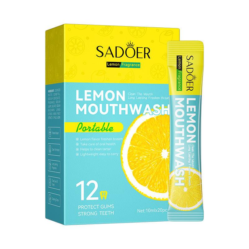 Lemon Fresh Mouthwash Box - 10mL x 20 - Trendy Mix