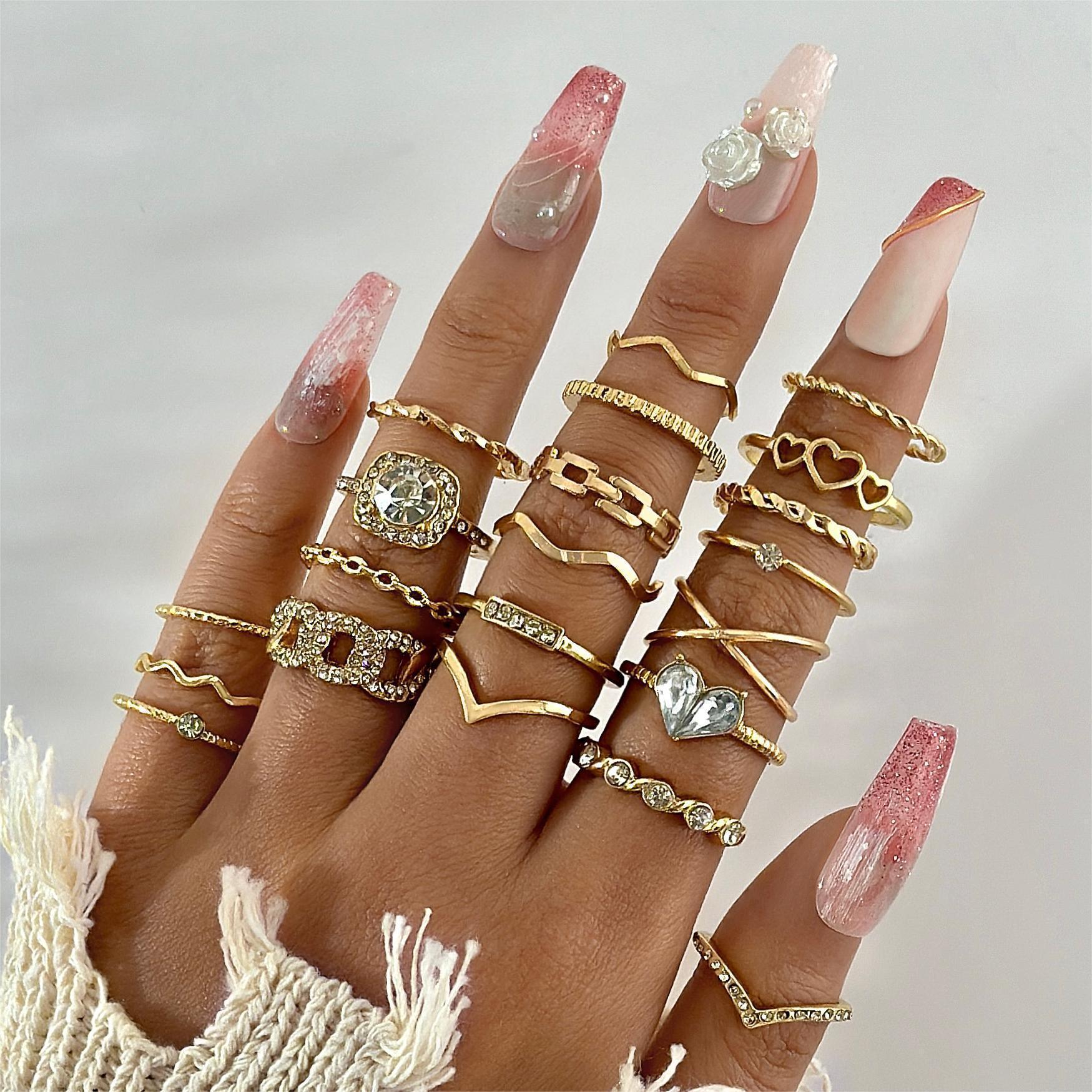 Design Butterfly Ring Opening More Than Knuckle Ring Suit - Trendy Mix