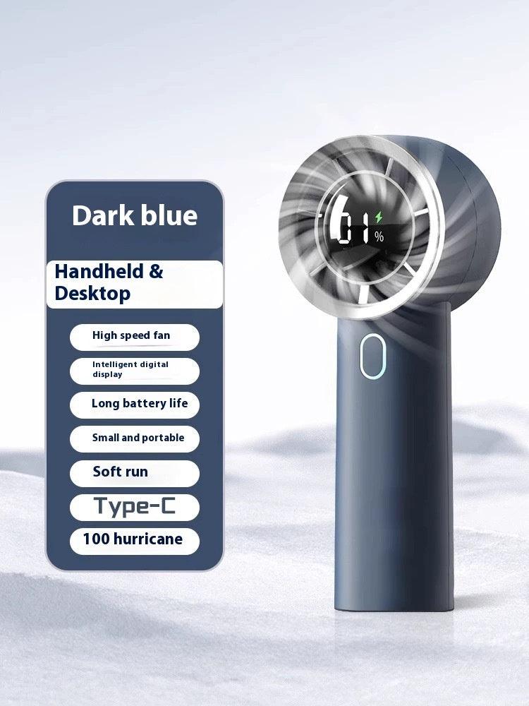 Portable USB Rechargeable Handheld Fan with Long-lasting Battery - Trendy Mix