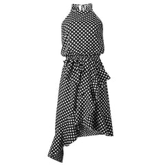 Polka dot 3 color fashion dress women - Trendy Mix