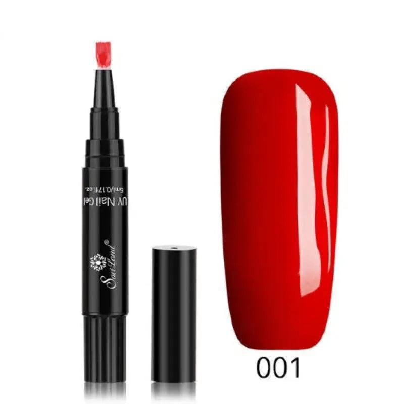 3 In 1 Gel Nail Varnish Pen Glitter One Step Nail Art Gel Polish Hybrid - Trendy Mix