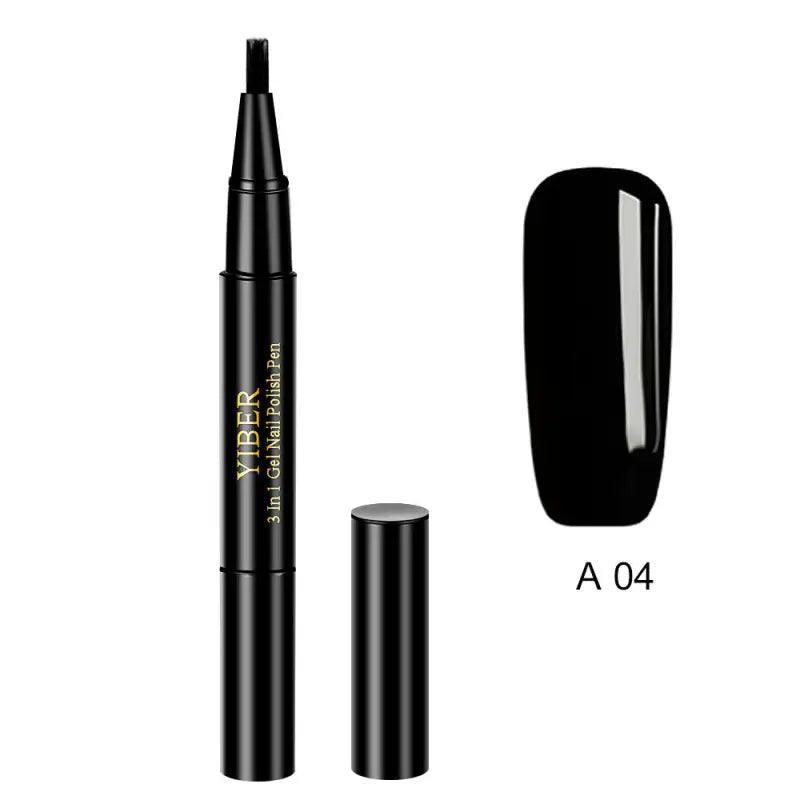 3 In 1 Gel Nail Varnish Pen Glitter One Step Nail Art Gel Polish Hybrid - Trendy Mix