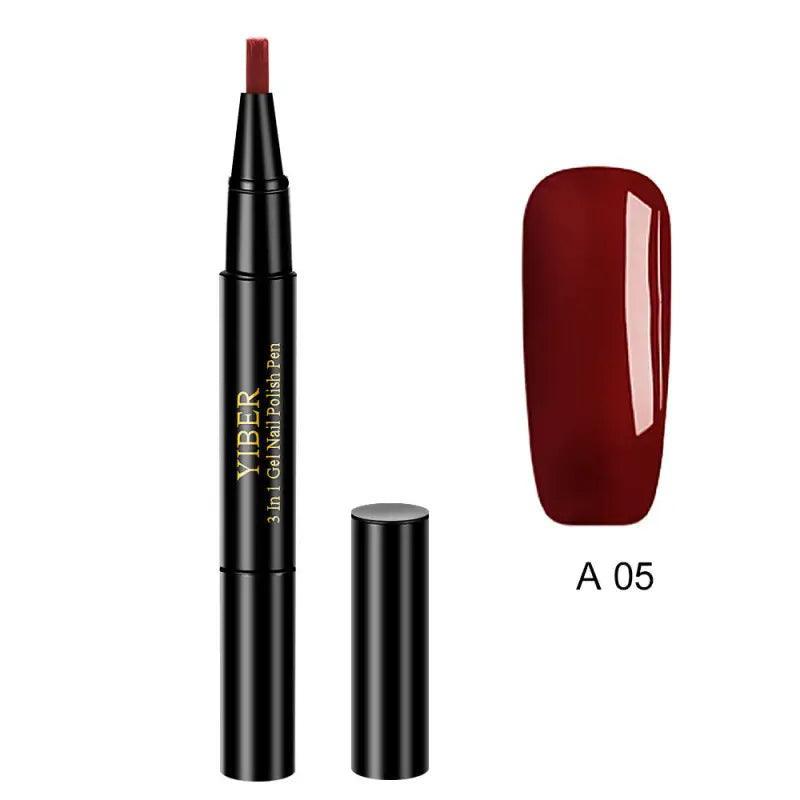 3 In 1 Gel Nail Varnish Pen Glitter One Step Nail Art Gel Polish Hybrid - Trendy Mix