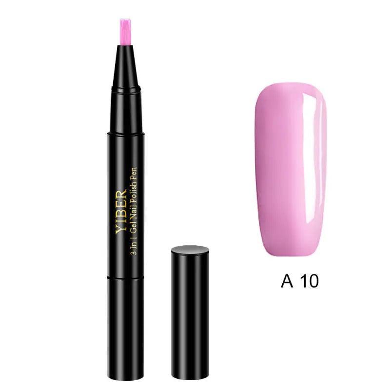 3 In 1 Gel Nail Varnish Pen Glitter One Step Nail Art Gel Polish Hybrid - Trendy Mix