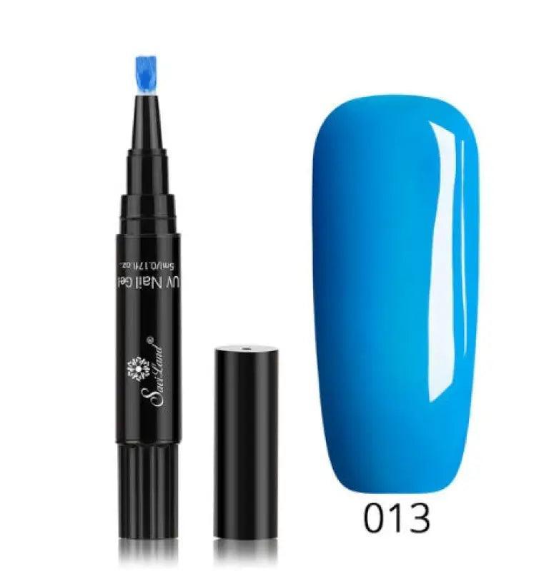 3 In 1 Gel Nail Varnish Pen Glitter One Step Nail Art Gel Polish Hybrid - Trendy Mix