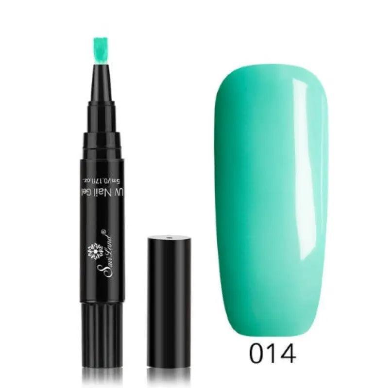 3 In 1 Gel Nail Varnish Pen Glitter One Step Nail Art Gel Polish Hybrid - Trendy Mix