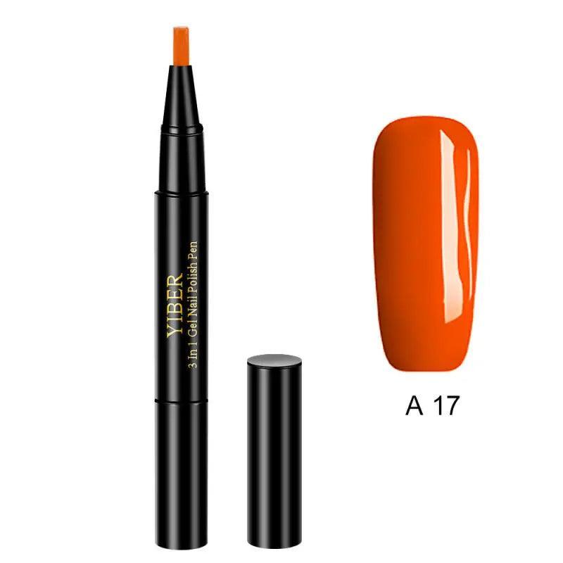 3 In 1 Gel Nail Varnish Pen Glitter One Step Nail Art Gel Polish Hybrid - Trendy Mix