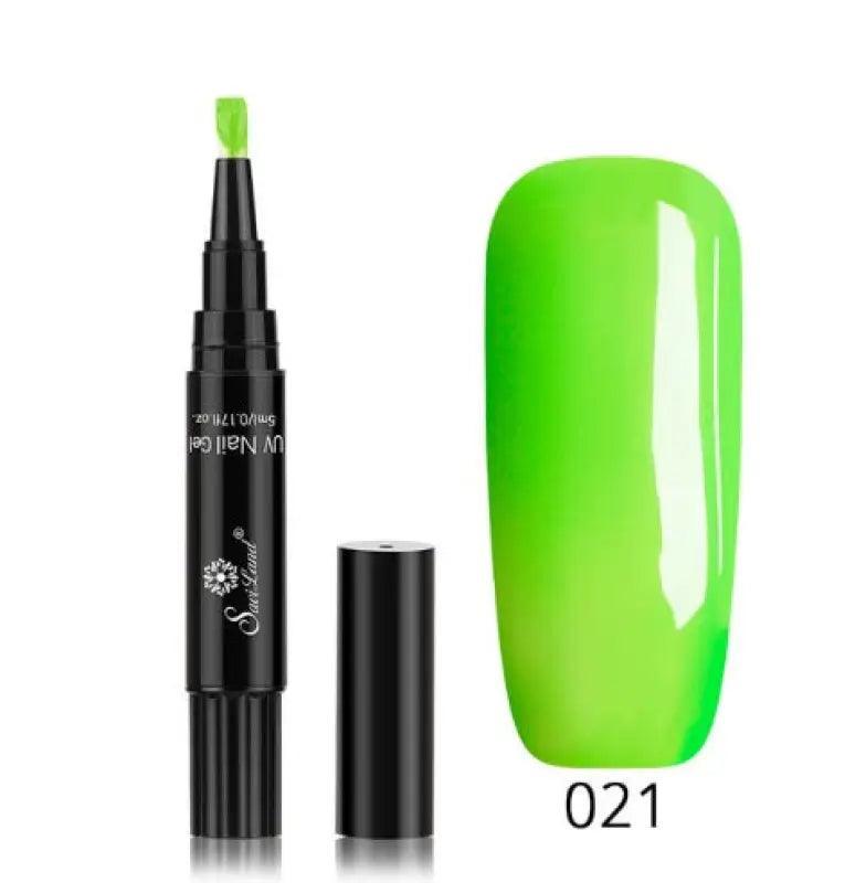 3 In 1 Gel Nail Varnish Pen Glitter One Step Nail Art Gel Polish Hybrid - Trendy Mix