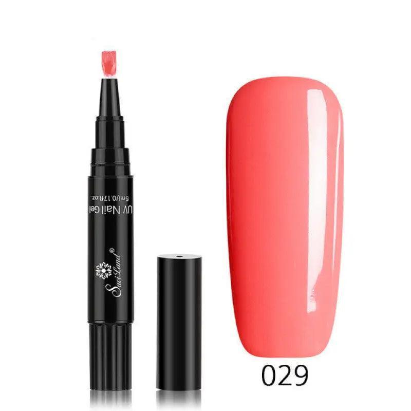 3 In 1 Gel Nail Varnish Pen Glitter One Step Nail Art Gel Polish Hybrid - Trendy Mix
