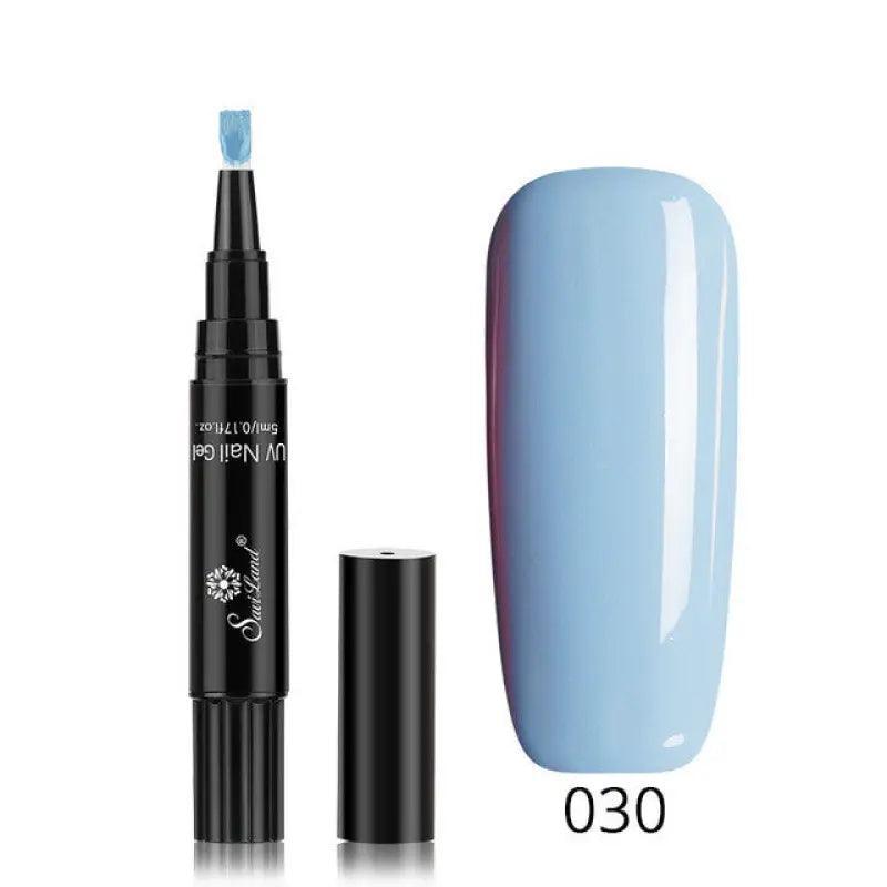 3 In 1 Gel Nail Varnish Pen Glitter One Step Nail Art Gel Polish Hybrid - Trendy Mix