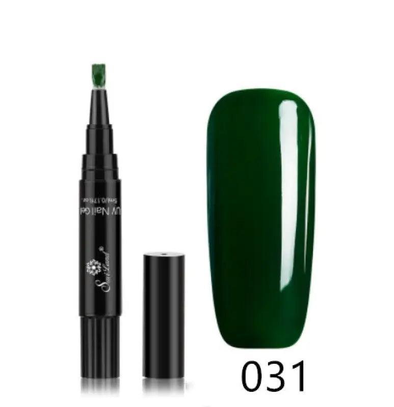3 In 1 Gel Nail Varnish Pen Glitter One Step Nail Art Gel Polish Hybrid - Trendy Mix