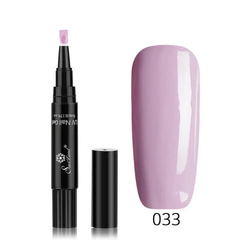 3 In 1 Gel Nail Varnish Pen Glitter One Step Nail Art Gel Polish Hybrid - Trendy Mix