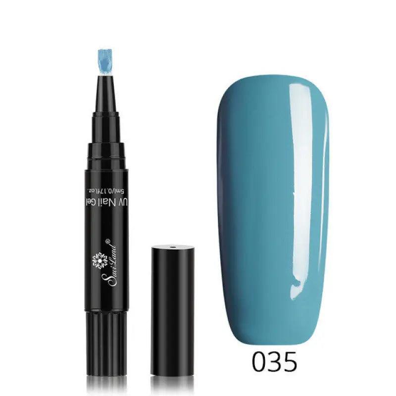 3 In 1 Gel Nail Varnish Pen Glitter One Step Nail Art Gel Polish Hybrid - Trendy Mix